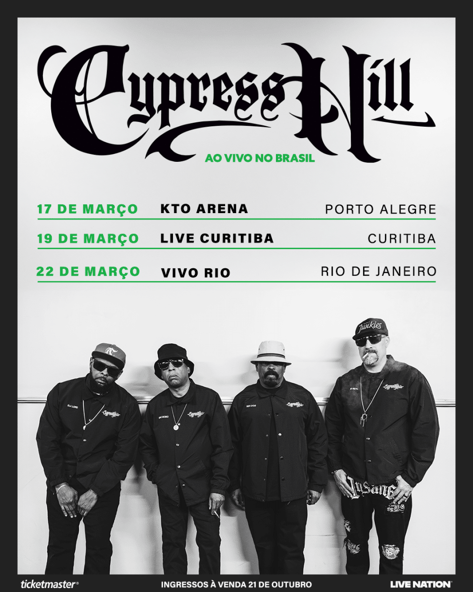 CYPRESS HILL ANUNCIA TRÊS SHOWS NO BRASIL EM 2026  – Concerts in Brazil