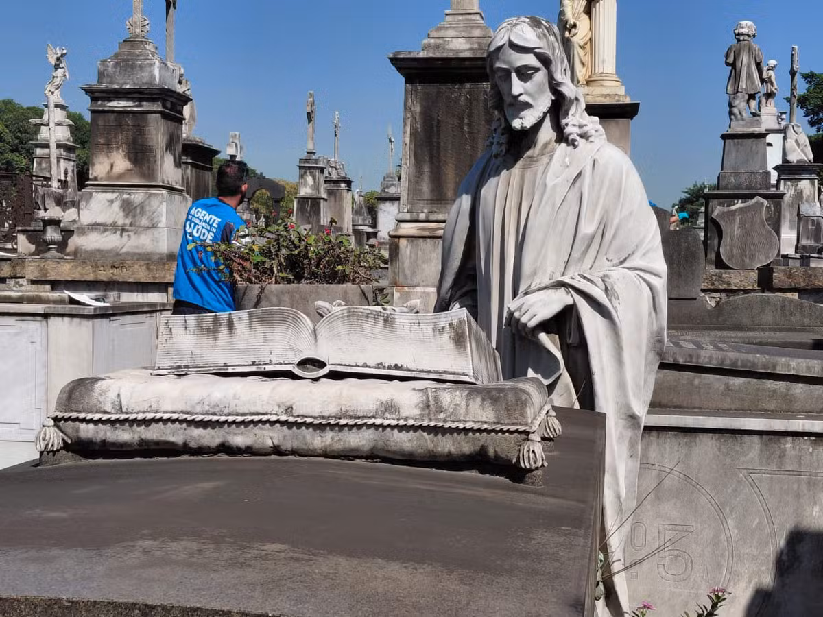 Secretaria Municipal de Saúde realiza ações de prevenção contra dengue nos cemitérios do Rio