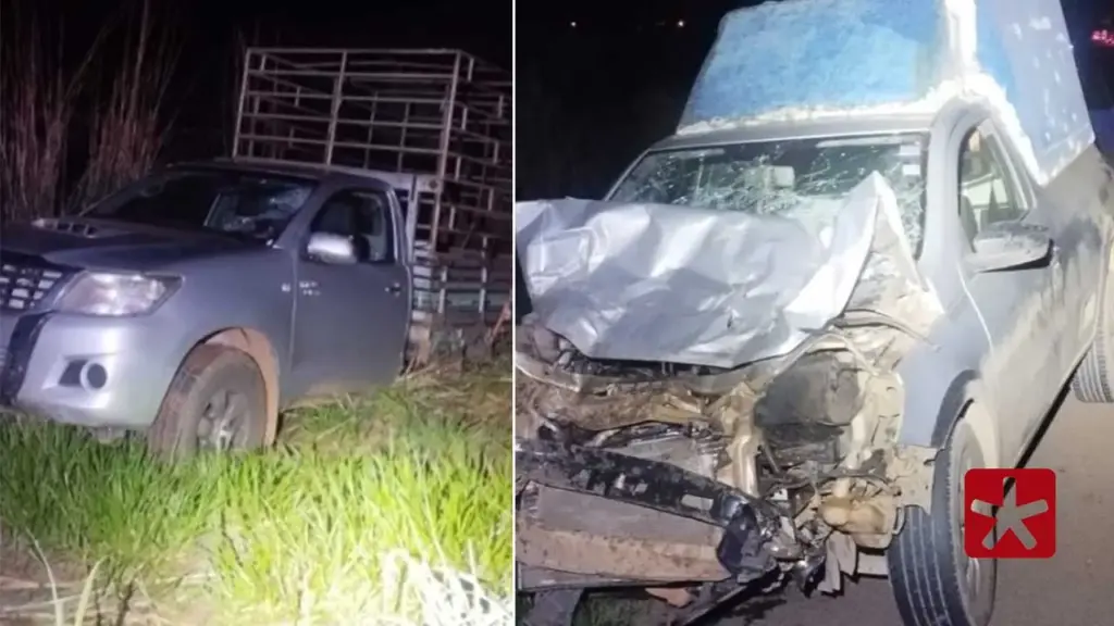 Dois veículos se envolvem em acidente após estouro de pneu