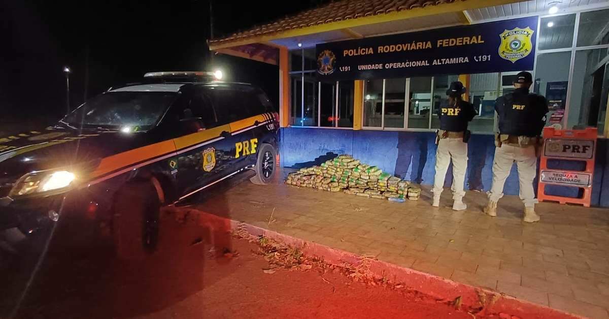 Mais de 160 kg de drogas são apreendidos dentro de pneu de carro na BR-230, em Vitória do Xingu | Polícia