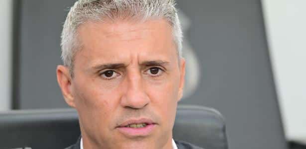 Hernán Crespo, técnico do São Paulo, durante jogo contra o Juventude