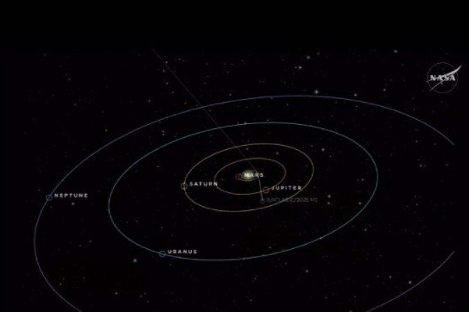 NASA divulga imagens durante transmissão ao vivo -  (crédito: NASA)