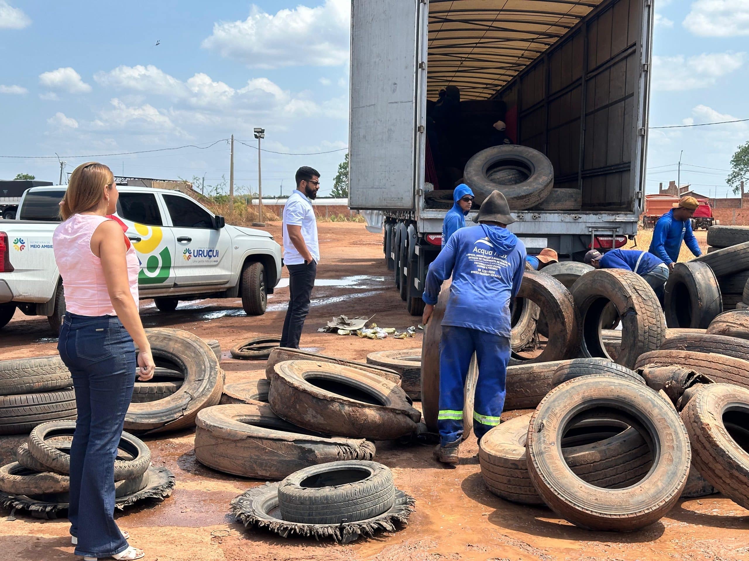 Mais uma coleta bem-sucedida de pneus garante destino ambientalmente correto em Uruçuí - Prefeitura Municipal de Uruçui