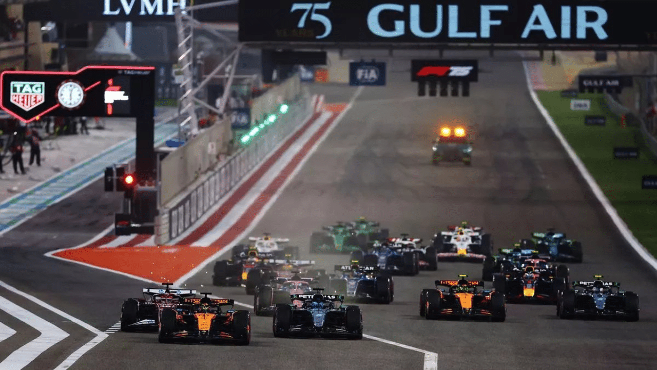 Pit stop em corrida da Formula1