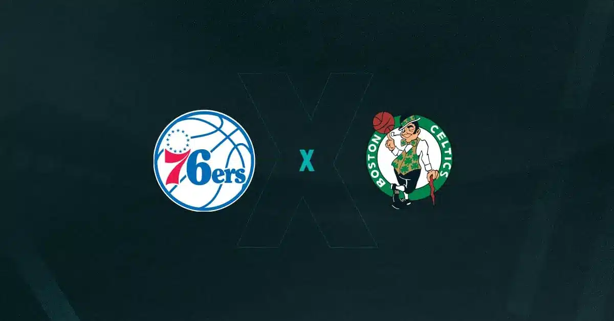 Escudos de Philadelphia 76ers x Boston Celtics