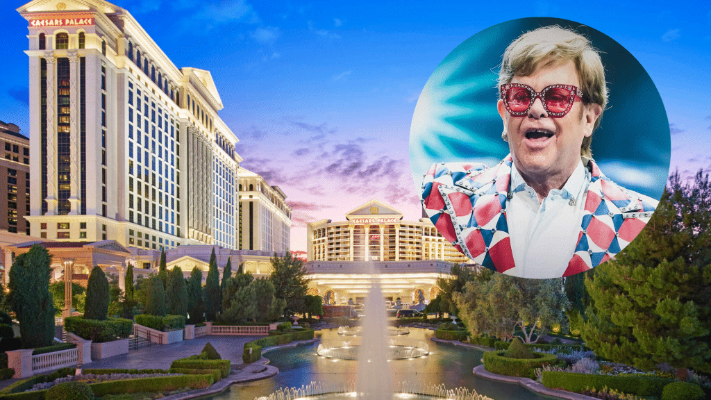 Elton John e o Caesars Palace: como o resort de luxo virou palco de 450 shows do astro em Las Vegas