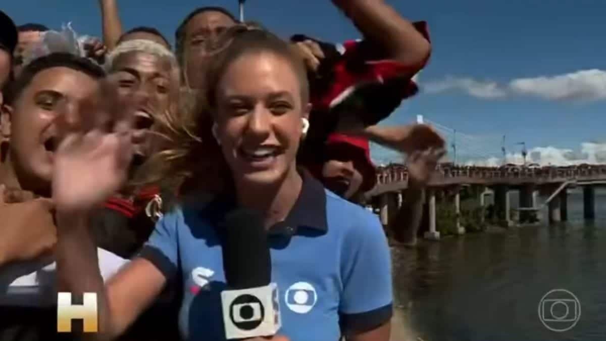 Repórter esportiva Duda Dalponte, da TV Globo, passou por um caso de agressão física (Foto: TV Globo, Reprodução)