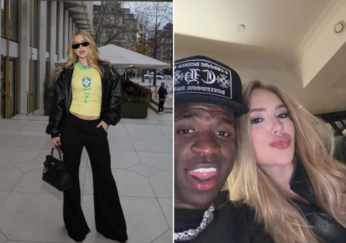 Virginia volta ao Brasil após acompanhar Vini Jr. em jogo da Seleção em Londres