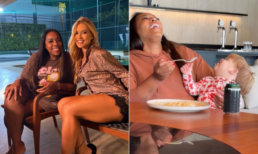 como é a relação de Virginia com a mãe de Vini Jr., a sua 'mama'