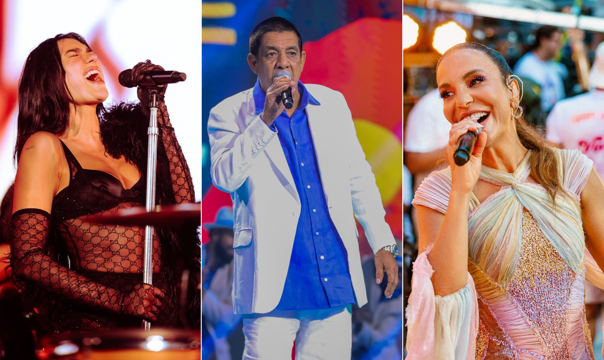 Dua Lipa, Ivete ‘Clareou’, Zeca Pagodinho de graça, Toquinho e mais: os shows da semana