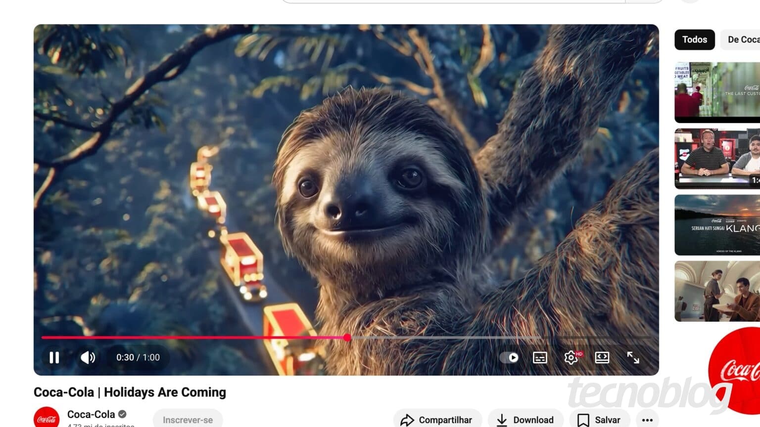 Coca-Cola volta a usar IA em filme de Natal e sofre críticas na web • Tecnoblog