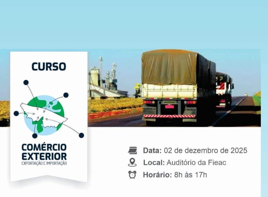 Acre promove curso de capacitação em comércio exterior para impulsionar inserção de empresas locais no mercado global