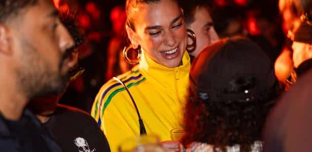 Dua Lipa foi direto de show no Morumbis para a festa de música eletrônica Circoloco, em Indaiatuba (SP)