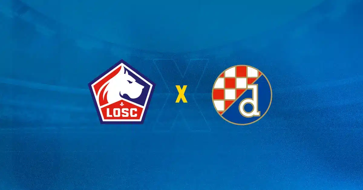 Escudos de Lille x Dinamo Zagreb