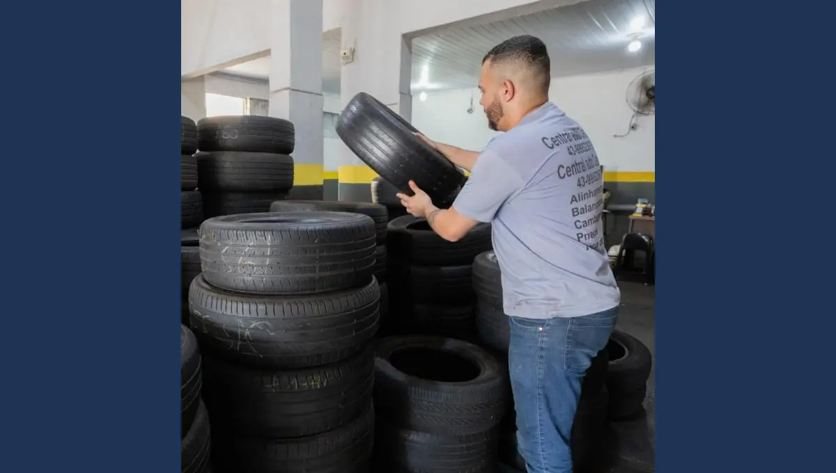 População e empresas de Apucarana poderão descartar pneus usados nestes dias 14 e 15 em ponto de coleta no Lagoão