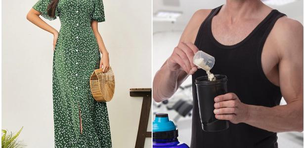 Vestido longo, creatina e outros itens estão em promoção na Black Friday da Shopee