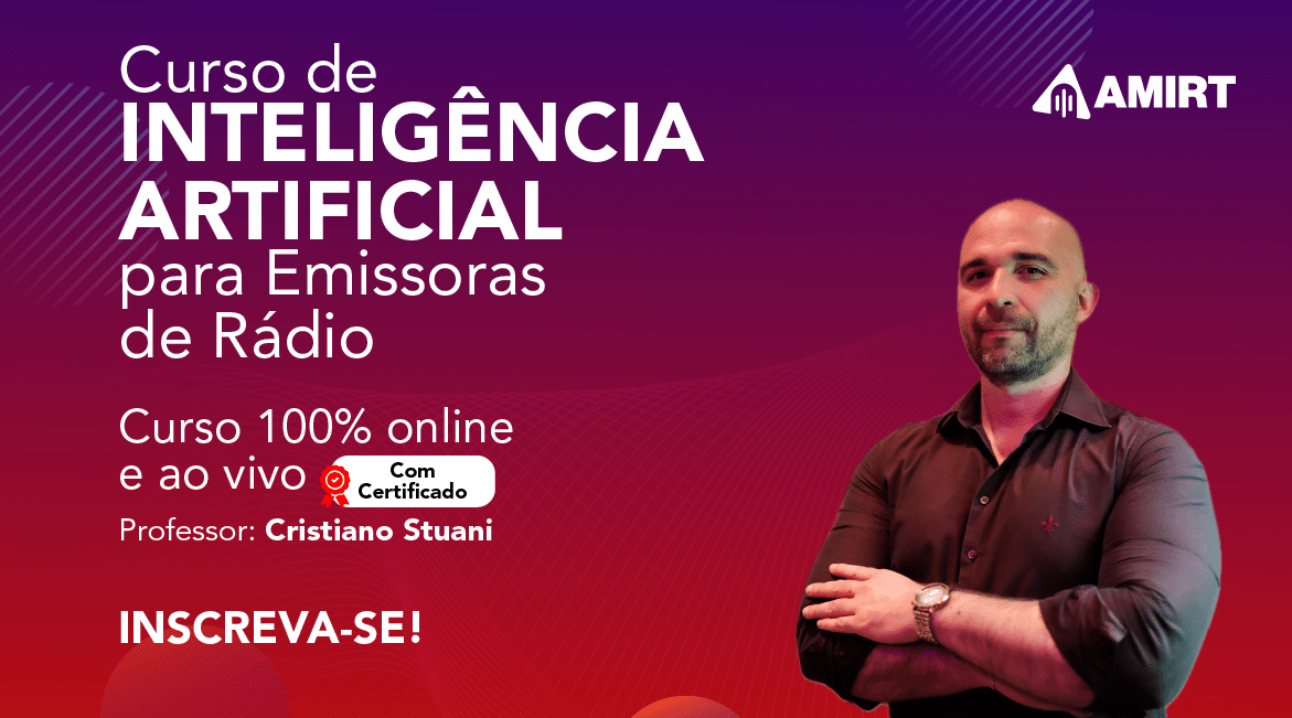 AMIRT promove curso sobre inteligência artificial voltado para emissoras de rádio