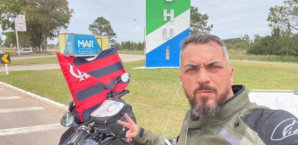 Torcedor do Flamengo, Daniel Kistenmacker já havia ido à final da Libertadores de 2021, em Montevidéu, também de moto