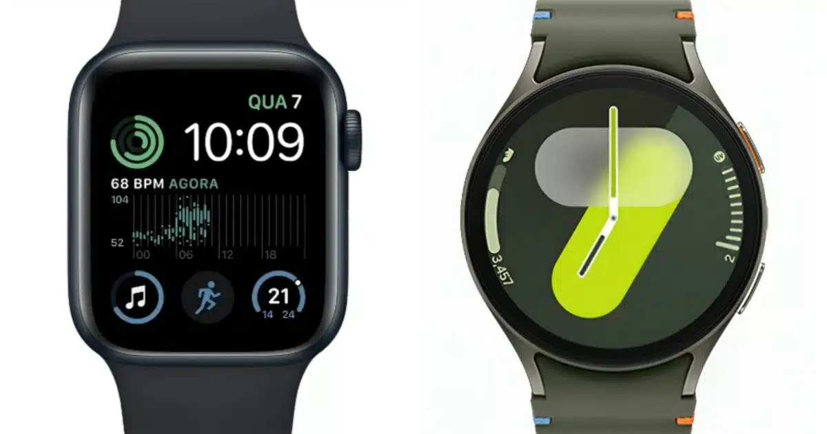 Preço do Galaxy Watch e Apple Watch na Black Friday 2025: o que esperar