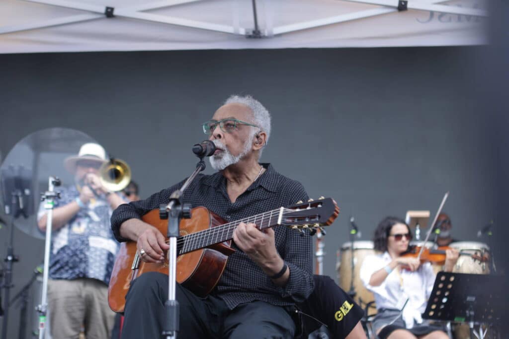 Gilberto Gil em show da turnê