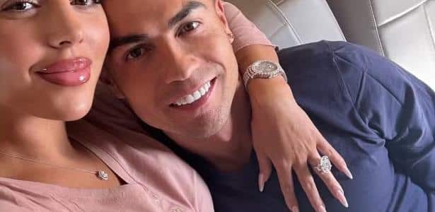 Georgina Rodríguez ostentou aliança milionária de noivado com Cristiano Ronaldo