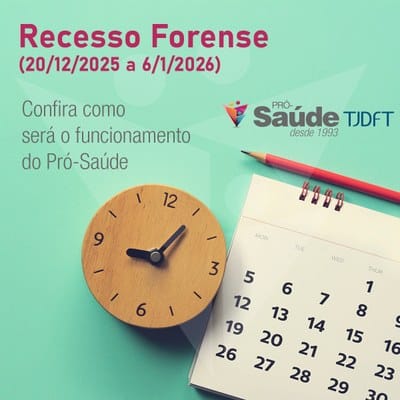 confira o funcionamento durante o recesso forense e o uso de carteirinhas fora do DF — Tribunal de Justiça do Distrito Federal e dos Territórios