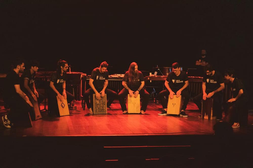 Grupo de Percussão da UPF se apresenta na cidade mais percussiva da mundo - UPF