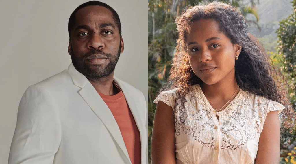 Duda Santos e Lázaro Ramos gravam cenas de nova novela das seis em Mossoró