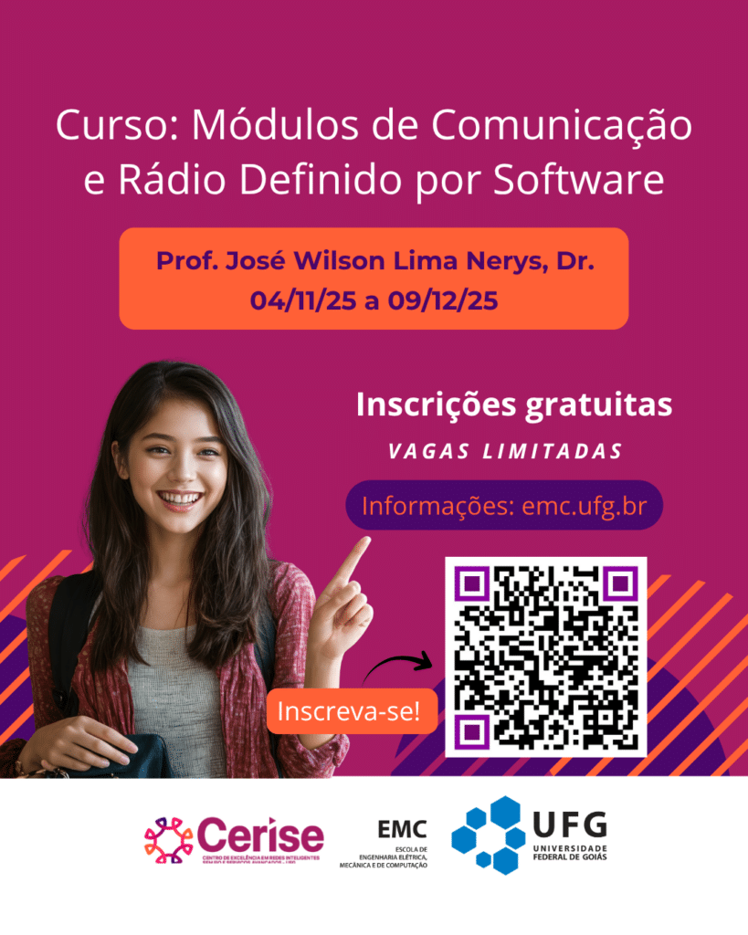 Cerise UFG promove curso sobre módulos de comunicação e rádio definido por software | UFG