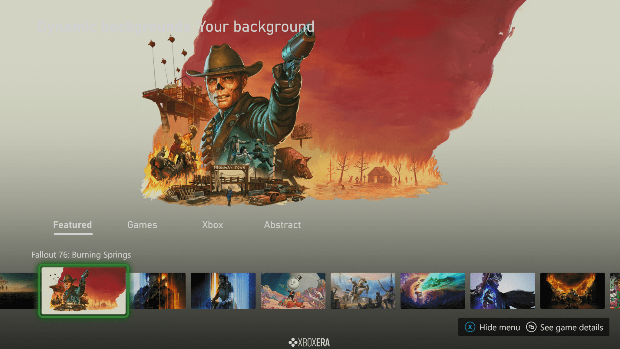 Novos fundos dinâmicos de Fallout para Xbox Series X|S