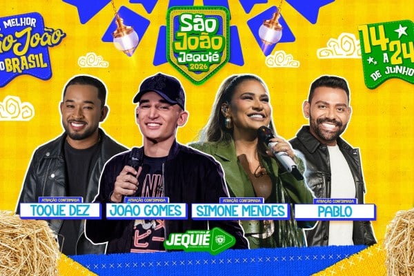 Jequié sai na frente e lança atrações do São João 2026 com shows de Simone Mendes, João Gomes e Pablo