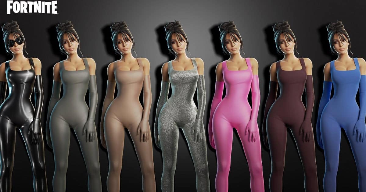 Kim Kardashian chega a Fortnite com skins provocadoras