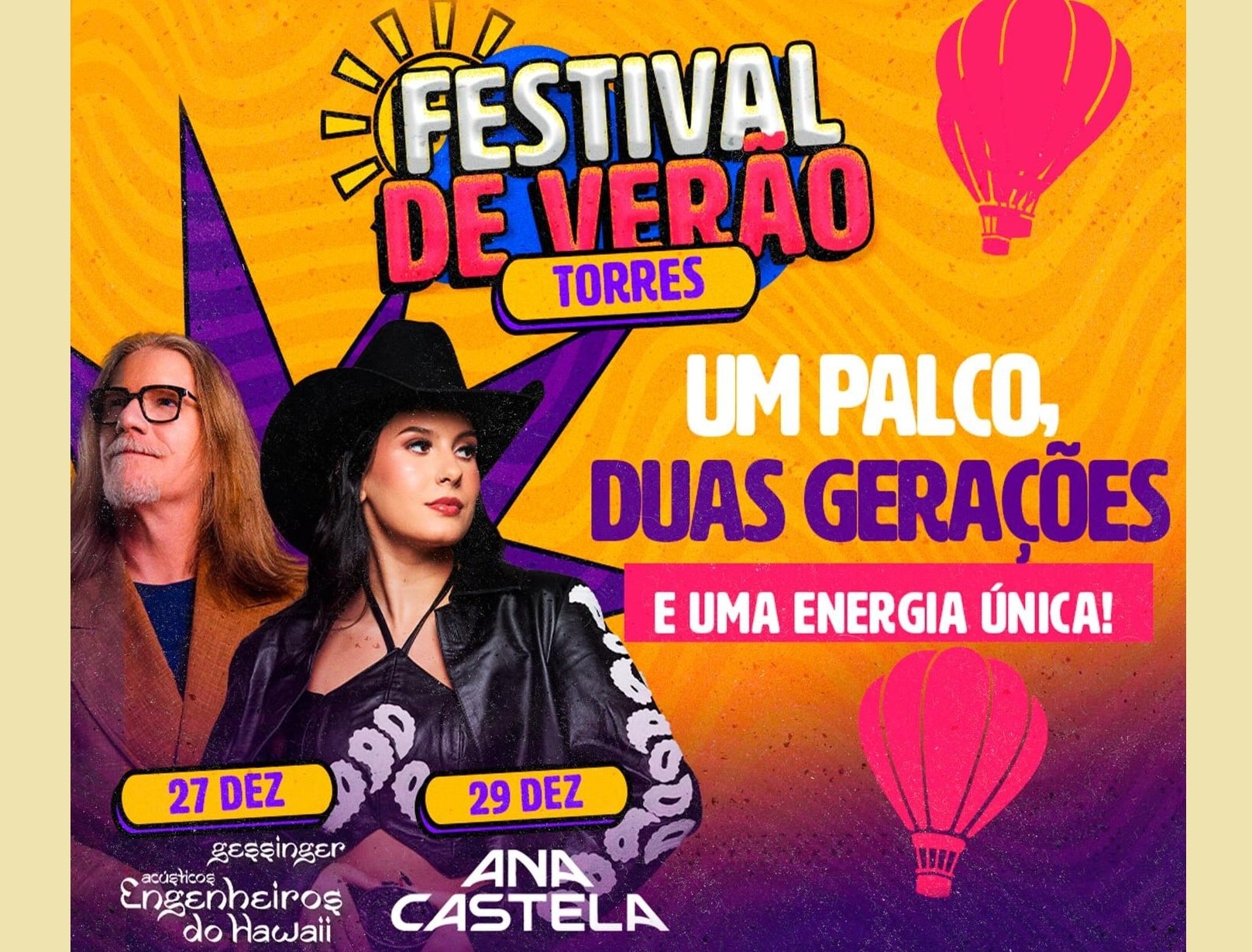 Shows de Ana Castela e Humberto Gessinger vão agitar final de ano em Torres – A FOLHA TORRES