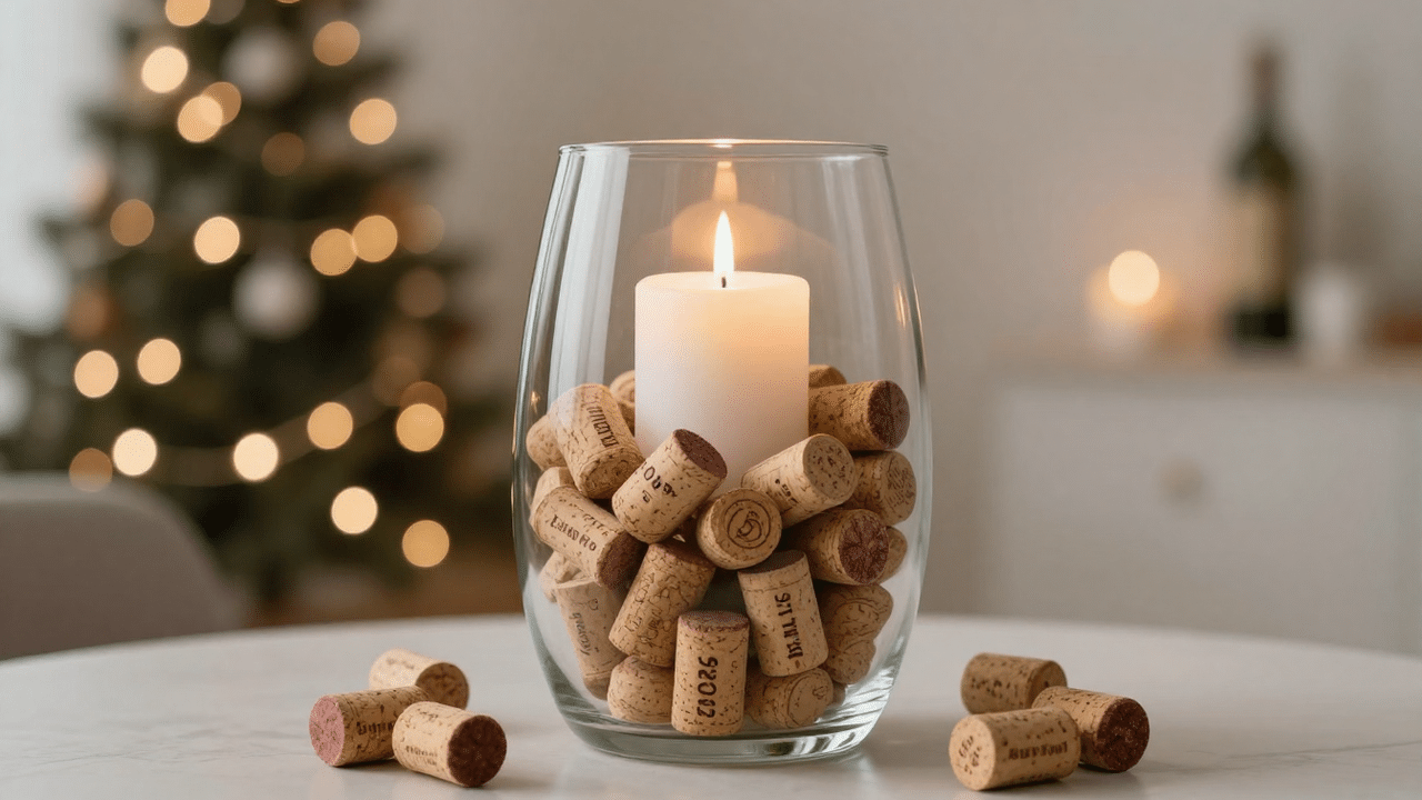 Se você guardou rolhas de vinho, não jogue fora: ideias de decoração para o Ano Novo de 2026