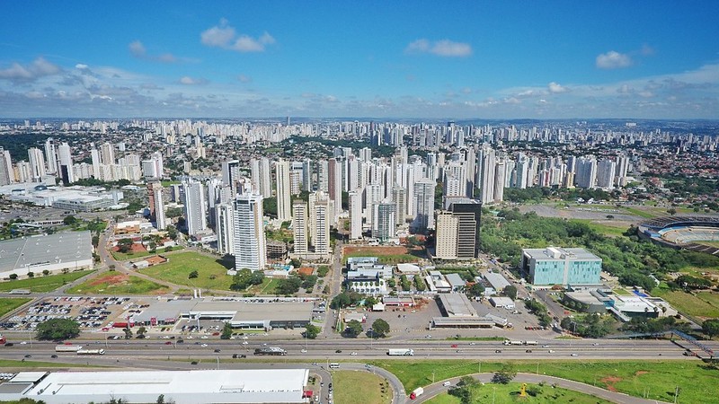Vista aérea da Grande Goiânia