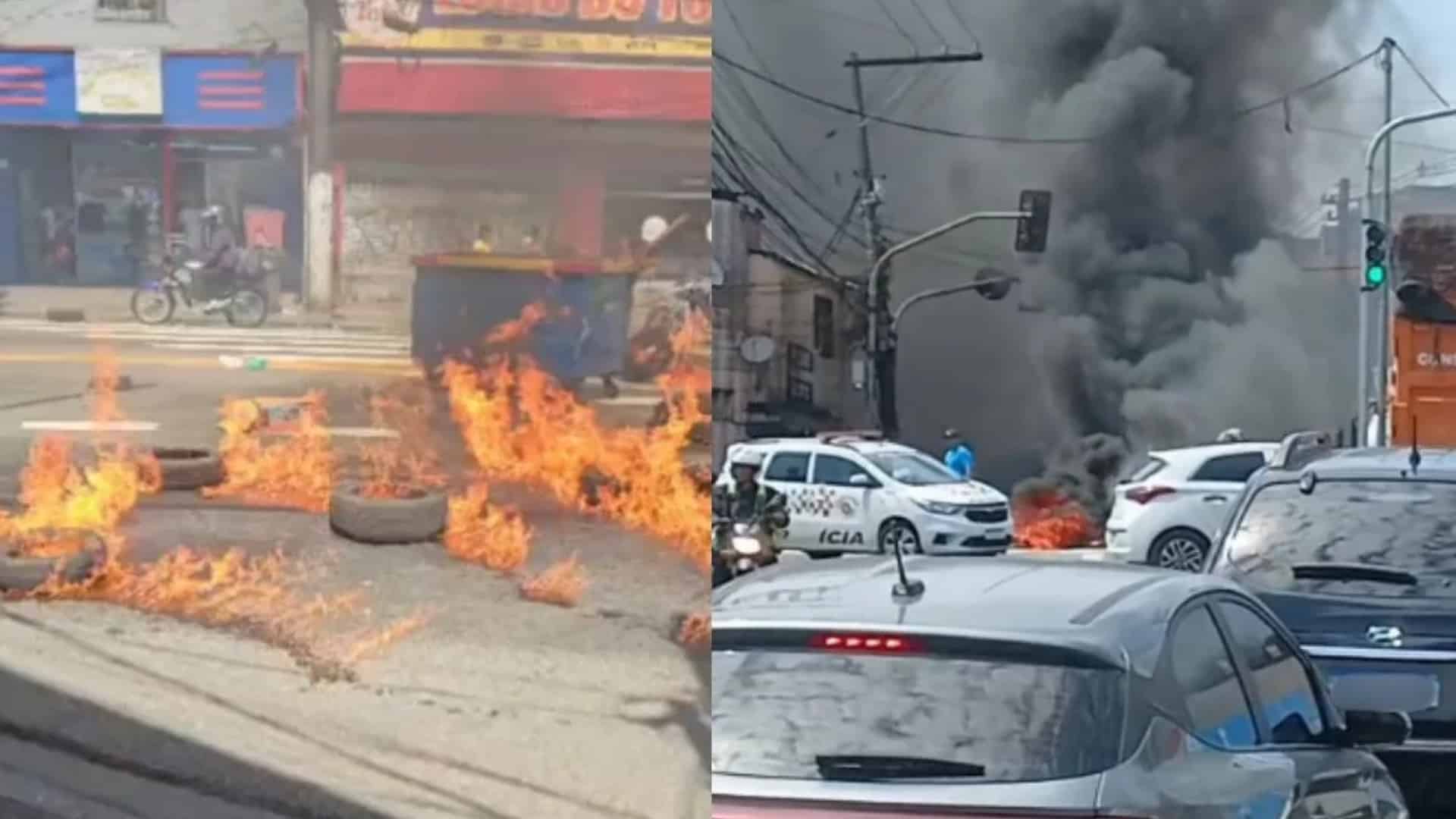 Moradores do Grajaú fazem protesto após apagão de dois dias (Divulgação)