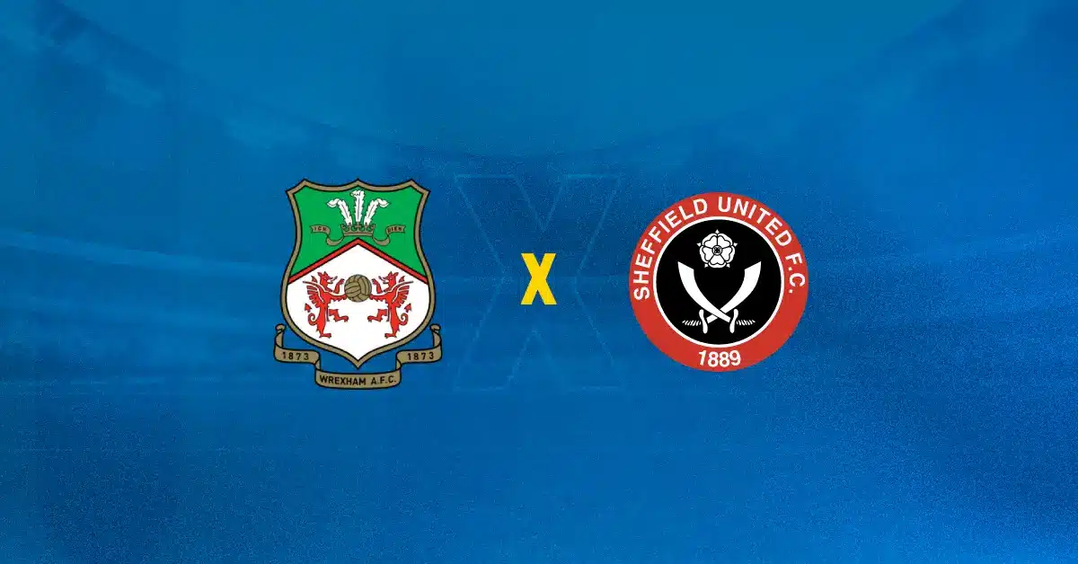 Escudos de Wrexham x Sheffield United
