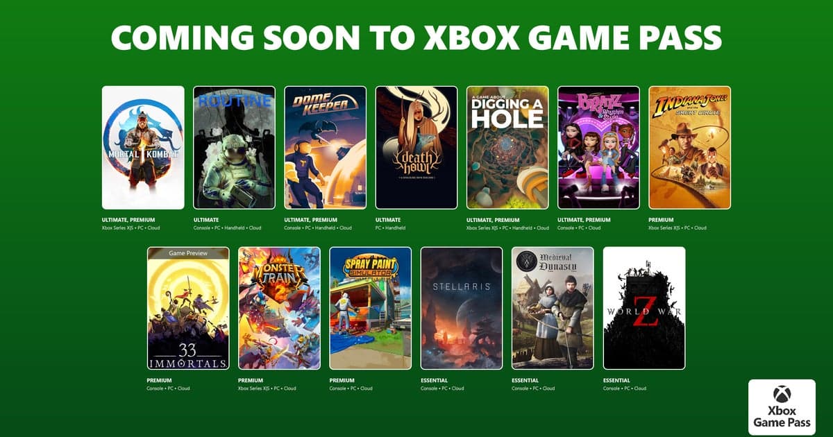 Revelados os jogos Xbox Game Pass de dezembro