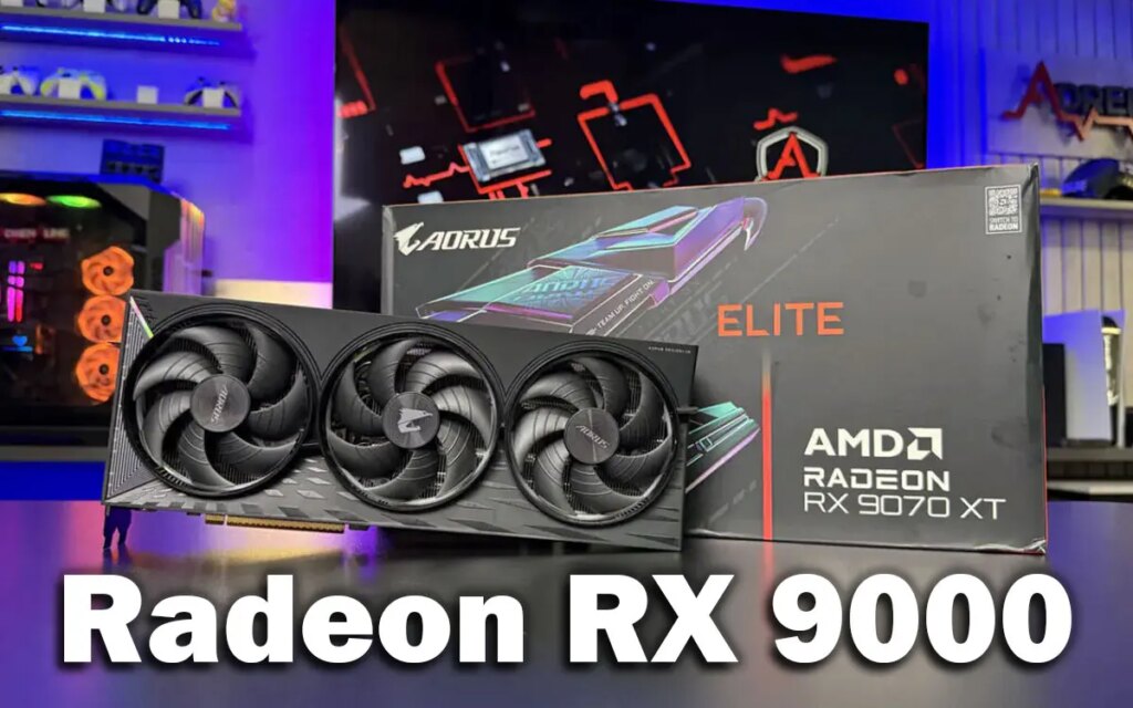 GPUs Radeon RX 9000 + vouncher Steam + desempenho