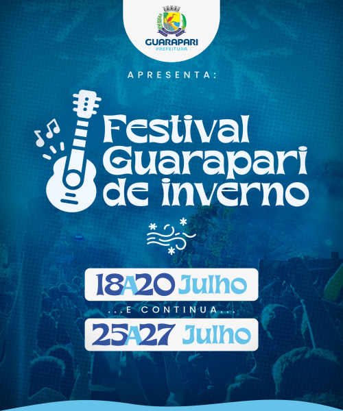 Festival Guarapari de Inverno 2025 amplia programação e traz quase 50 shows em seis dias de evento - PREFEITURA MUNICIPAL DE GUARAPARI