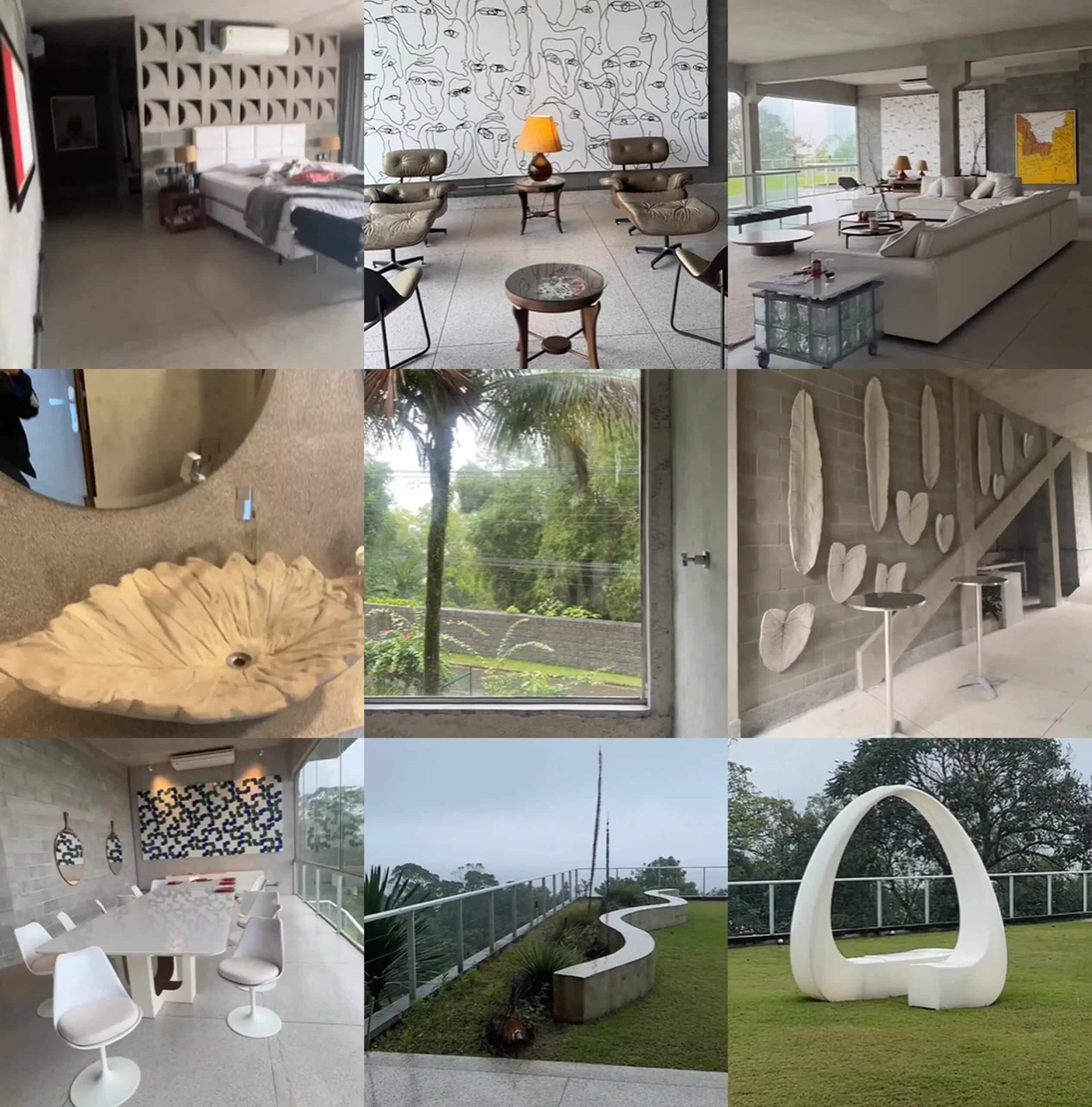 as propriedades da família de Glória Pires; fotos