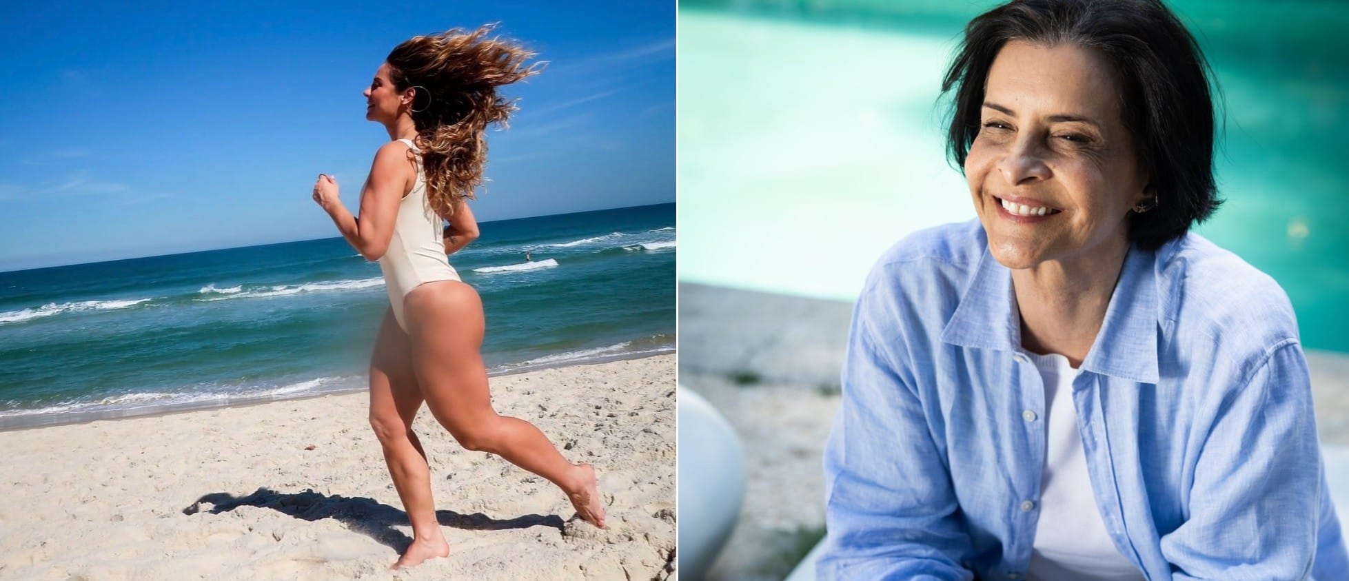 Marina Lima faz coro após clique de Paolla Oliveira correndo na praia: 'Unanimidade'