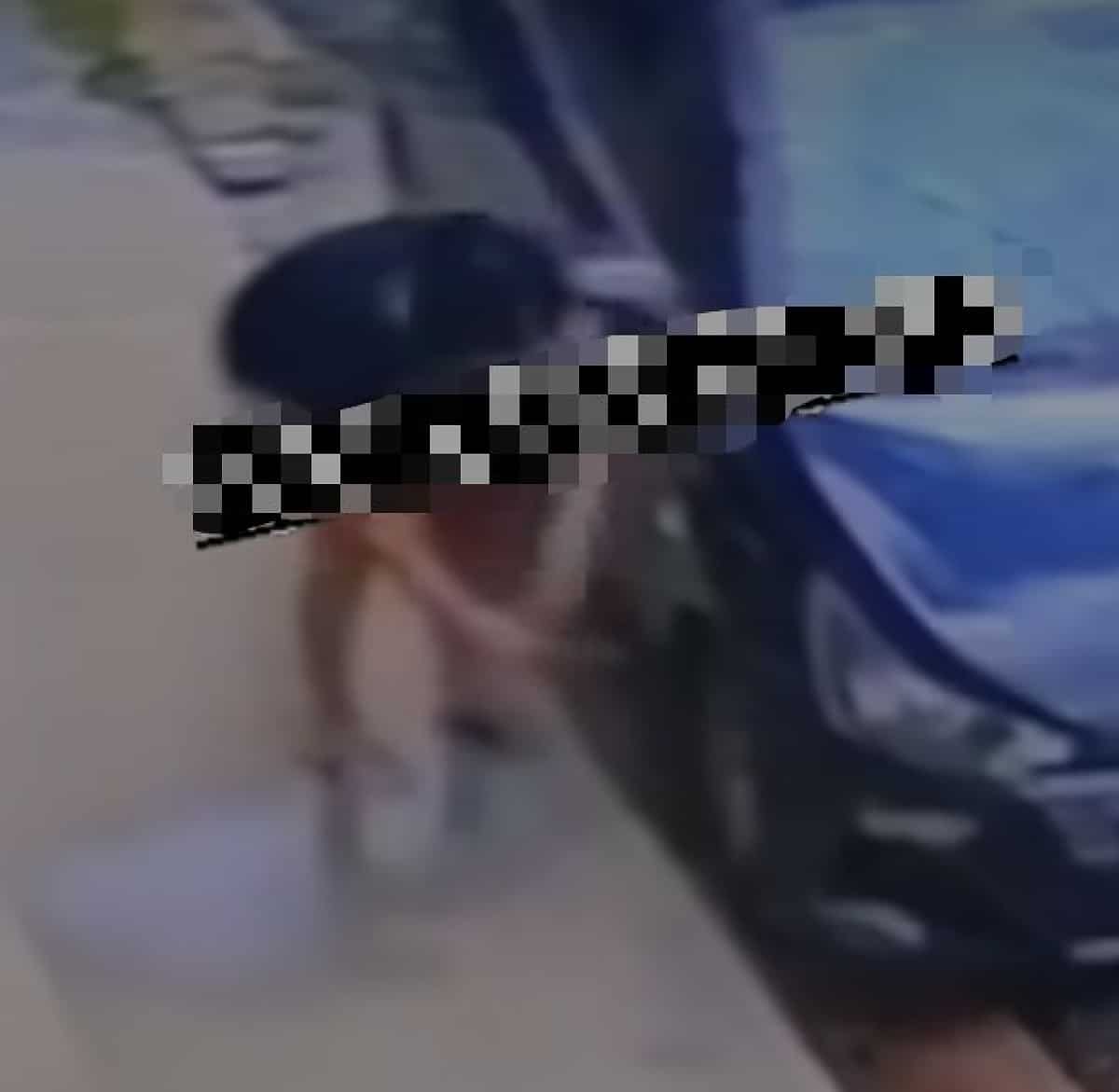 Mulher destrói pneus de carro com facão em Cuiabá; vandalismo foi filmado | HiperNotícias