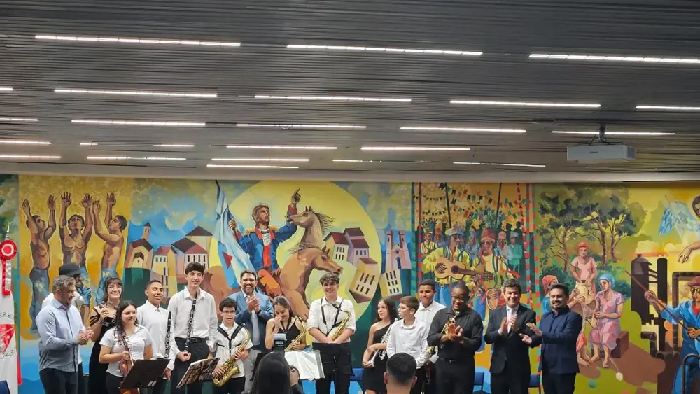 Banda Municipal Santa Cecília se apresenta no Tribunal de Contas de Minas Gerais