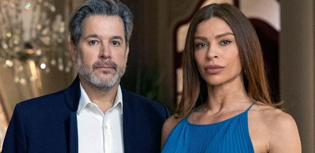 Ferette (Murilo Benício) e Arminda (Grazi Massafera) em