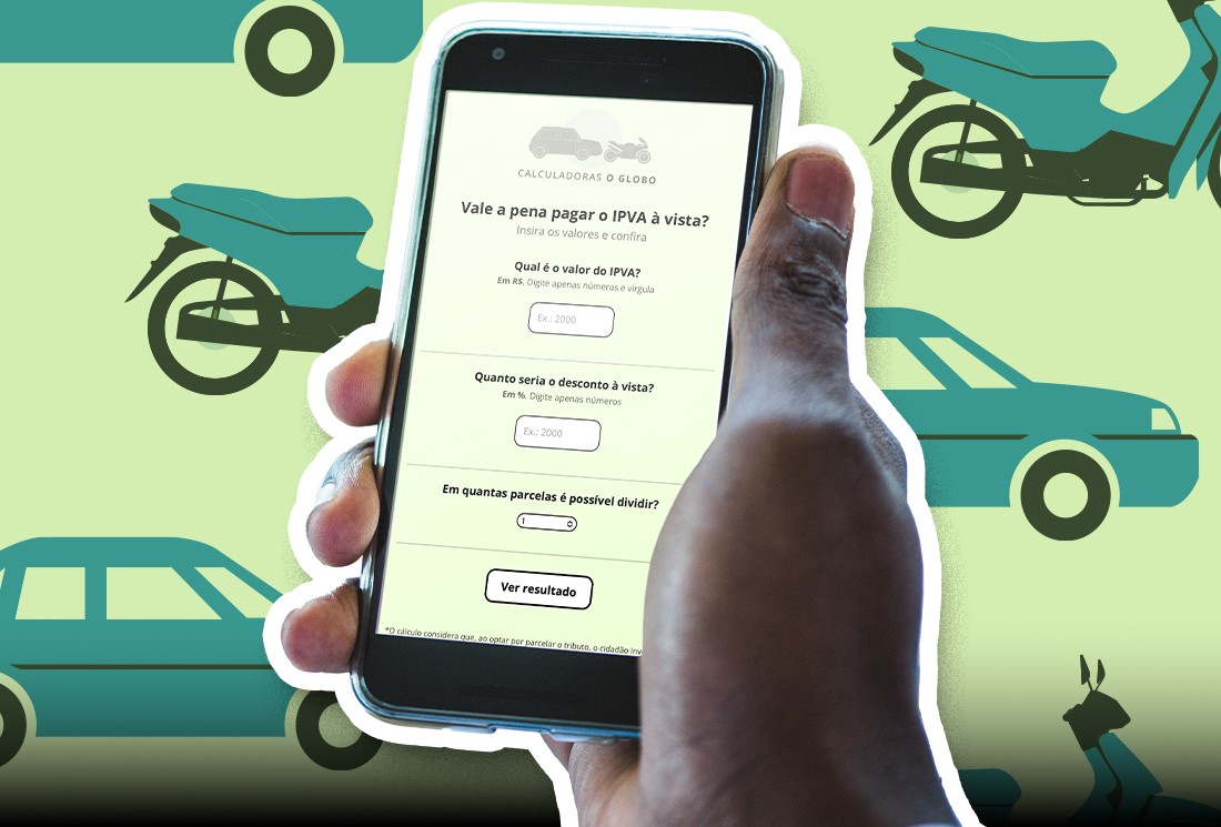 desconto à vista ou parcelado? Calculadora do GLOBO mostra a melhor opção
