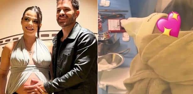 Key Alves e Bruno Rosa são pais de Rosamaria