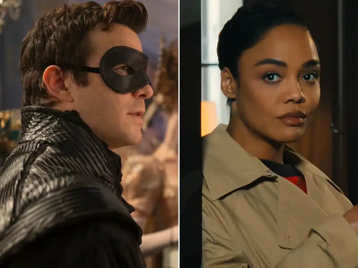 Cenas de Bridgerton (à esq.) e Dele & Dela