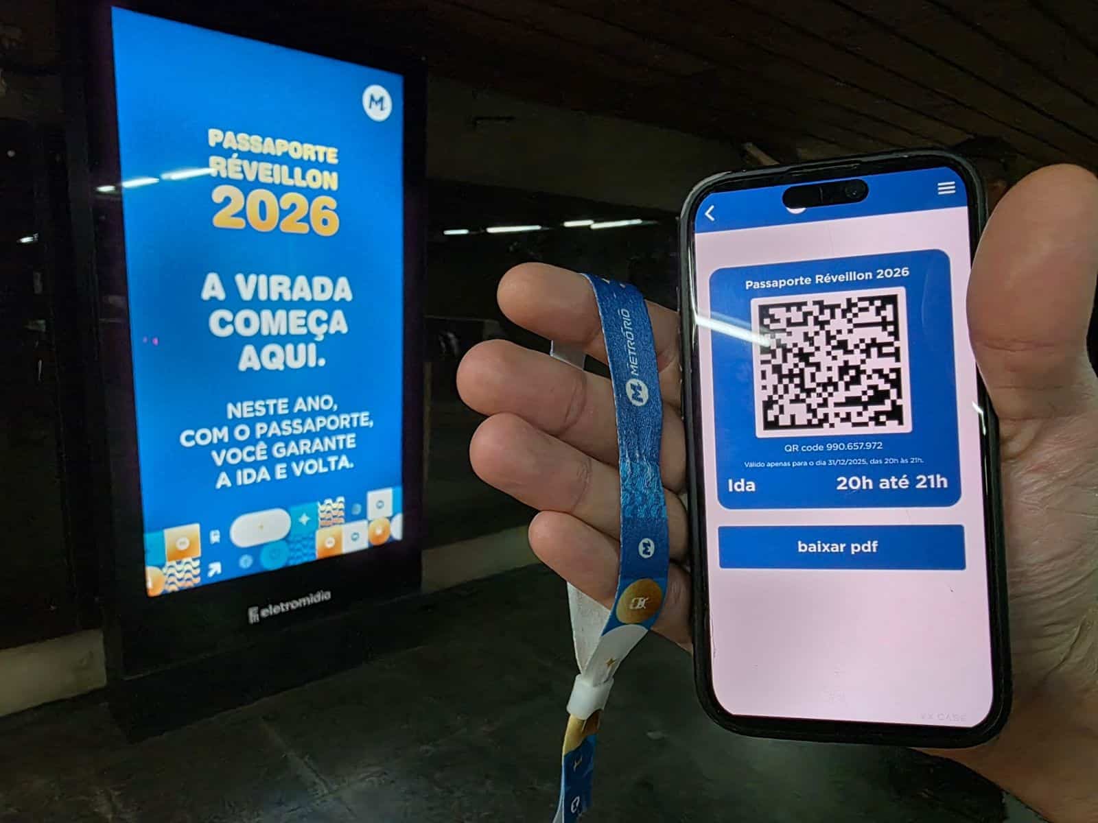 Metrô no Rio terá pulseira obrigatória para volta para casa; saiba como vai funcionar