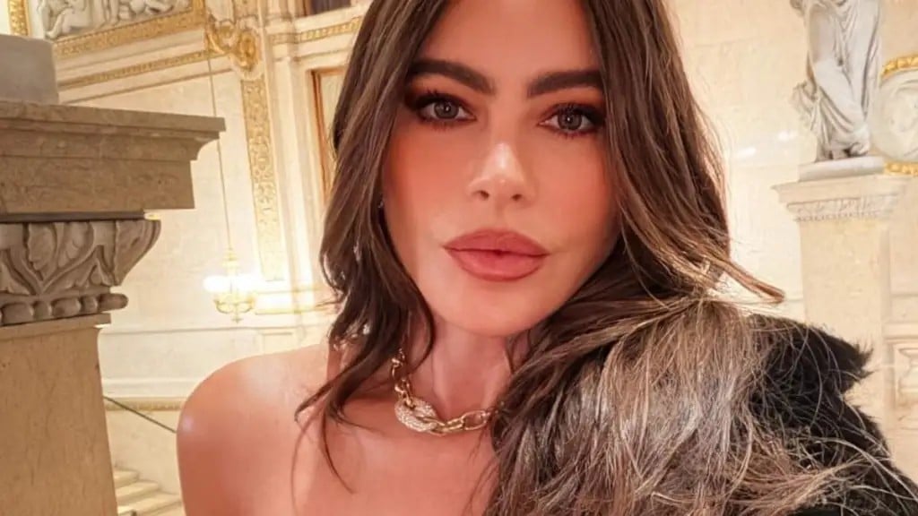 Sofía Vergara hipnotiza fãs nas redes sociais com corset nude superdecotado